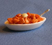 Dollhouse Miniature Sweet Potatoes Side Dish